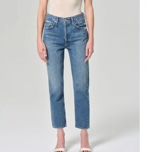 AGOLDE Riley Jeans Straight Leg Cropped Size 25 EUC